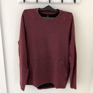 Lululemon At Ease maroon sweater (M)